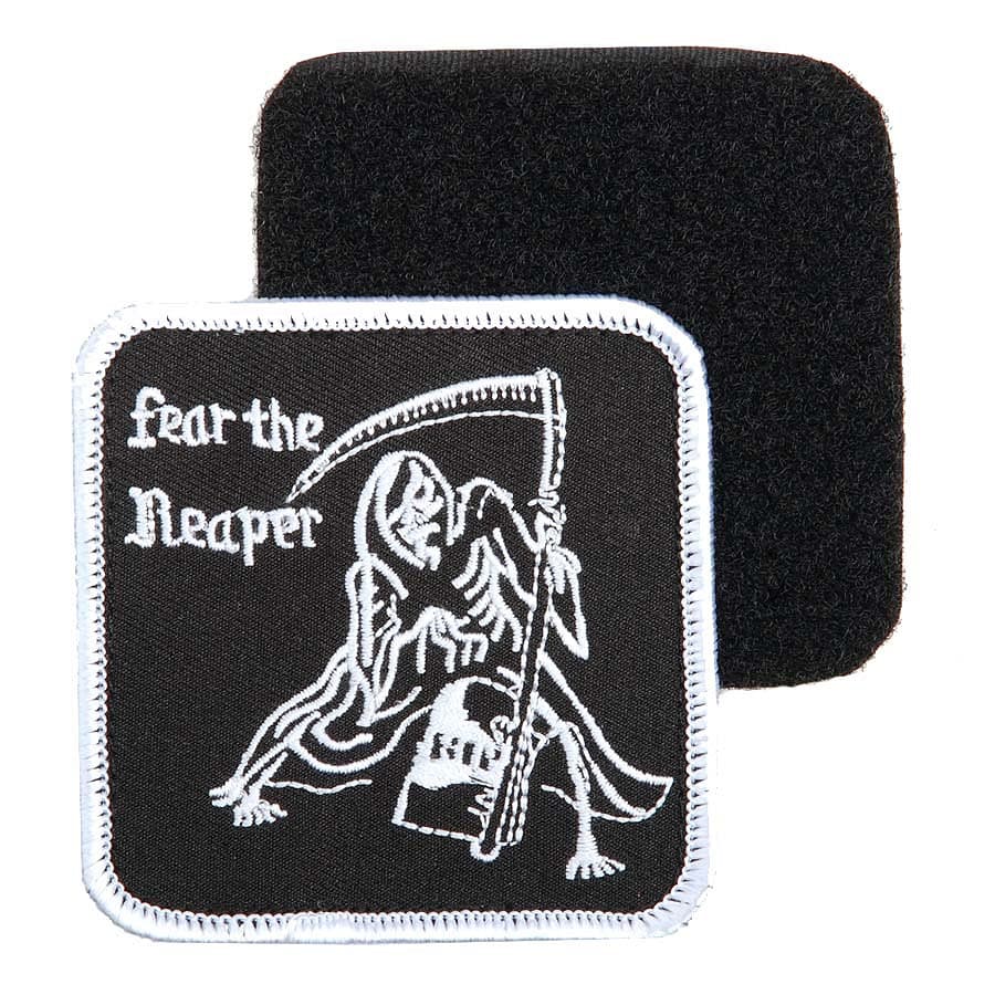 Fear the Reaper Embroided Patch (w/ Hook & Loop)
