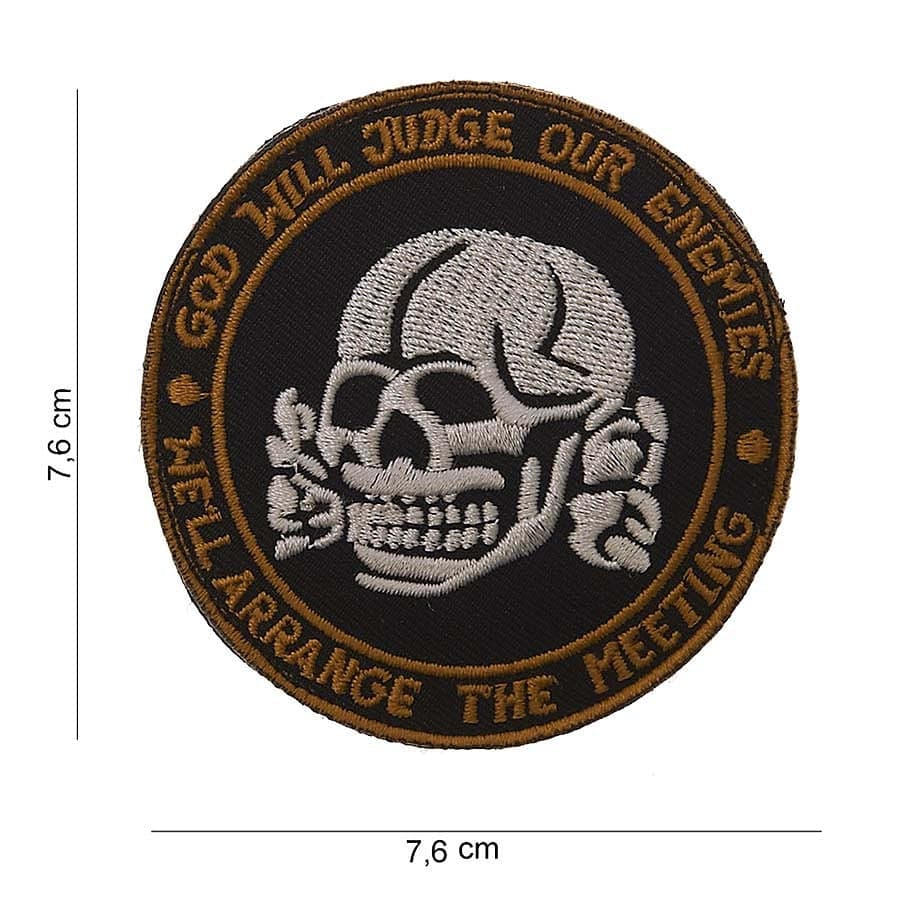 God Will Judge Our Enemies Embroided Fabric Patch
