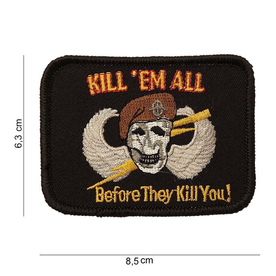 Kill ‘Em All Embroided Fabric Patch