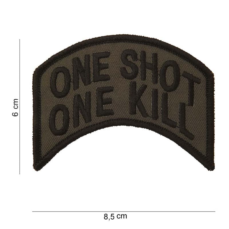 One Shot One Kill Embroided Fabric Patch