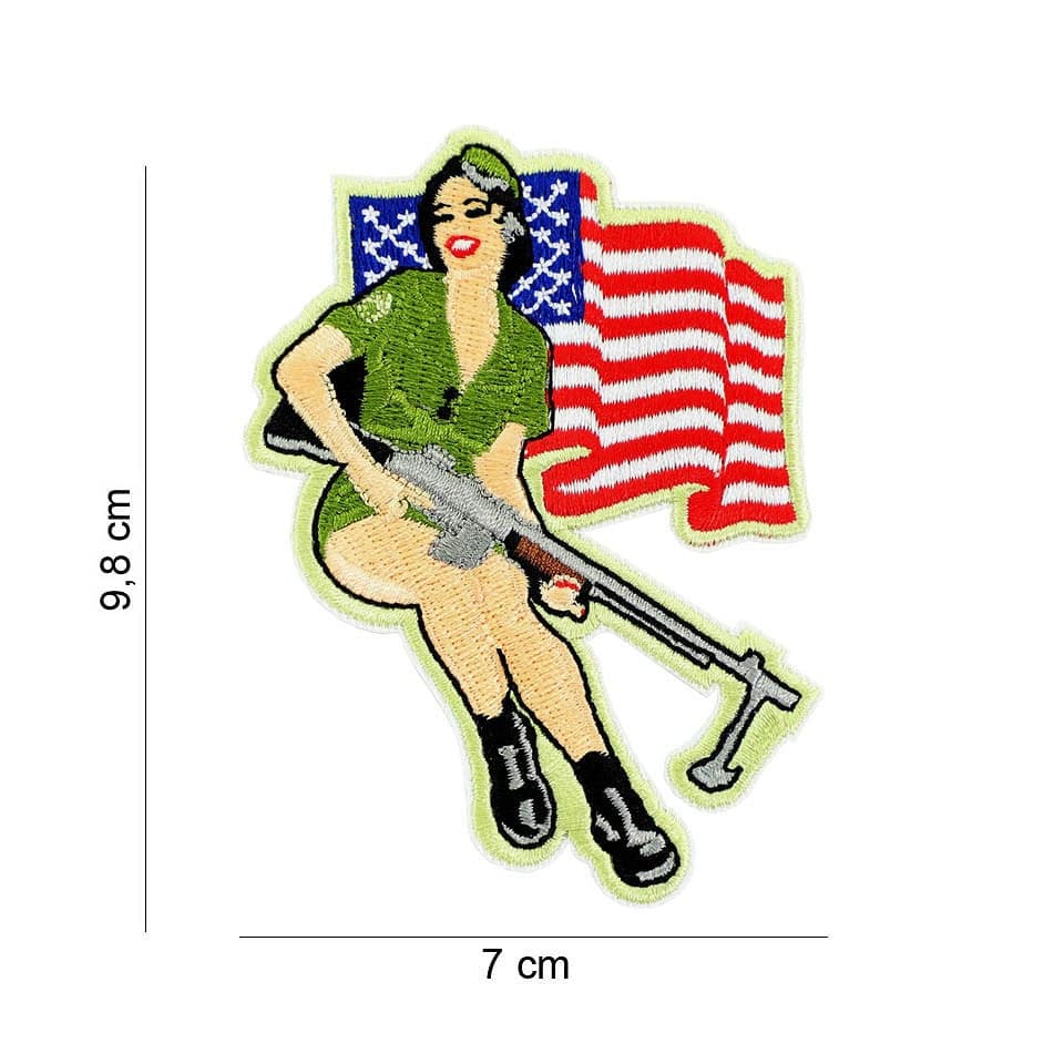 Pinup Girl BAR Embroided Fabric Patch