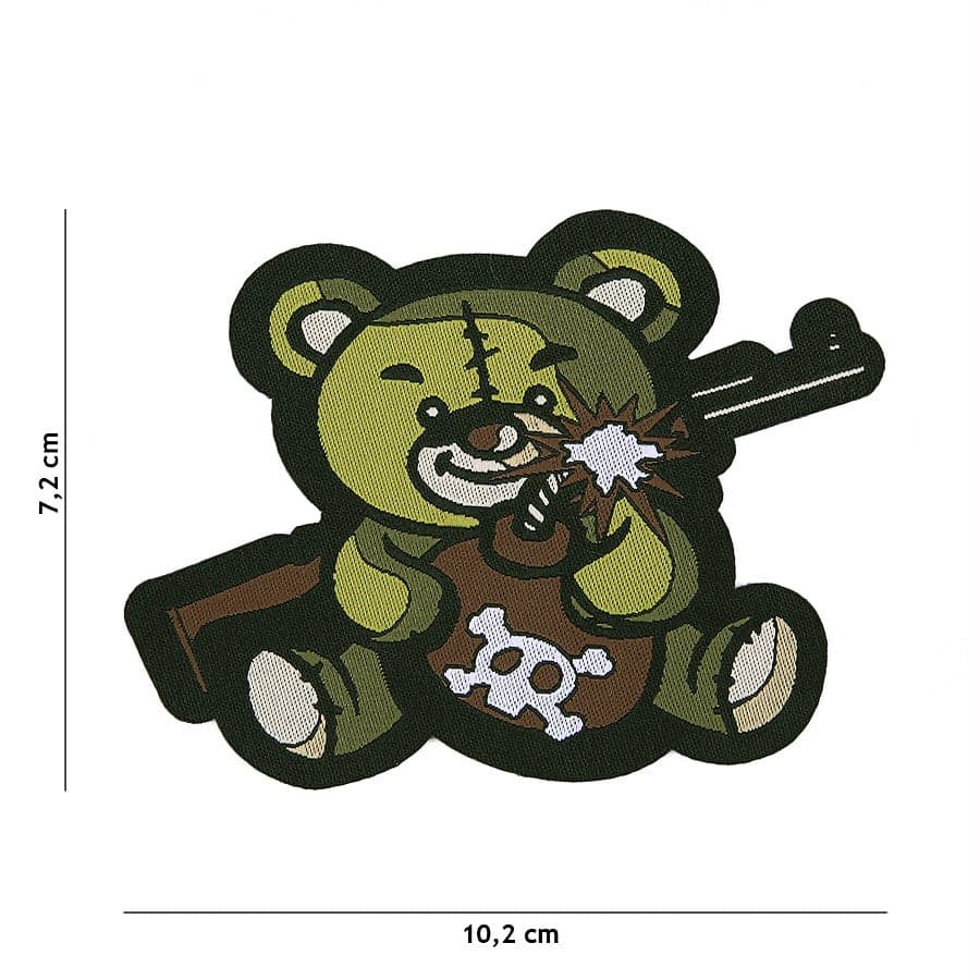 Terror Teddy Embroided Patch (w/ Hook & Loop)