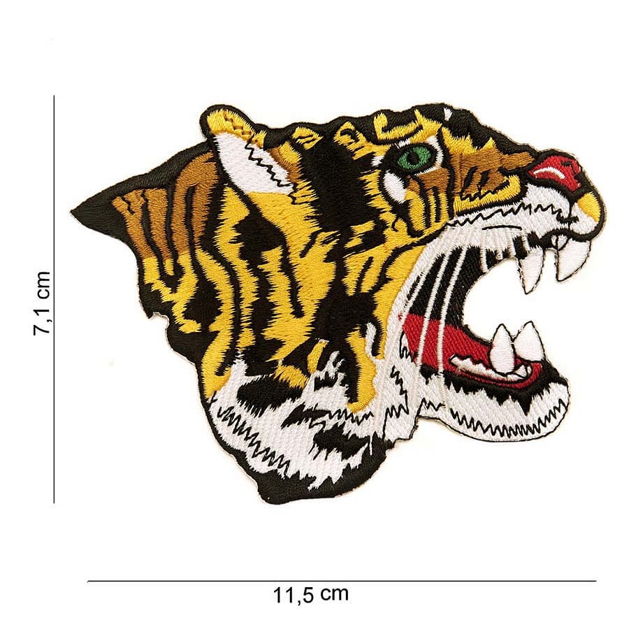 Tiger Embroided Fabric Patch