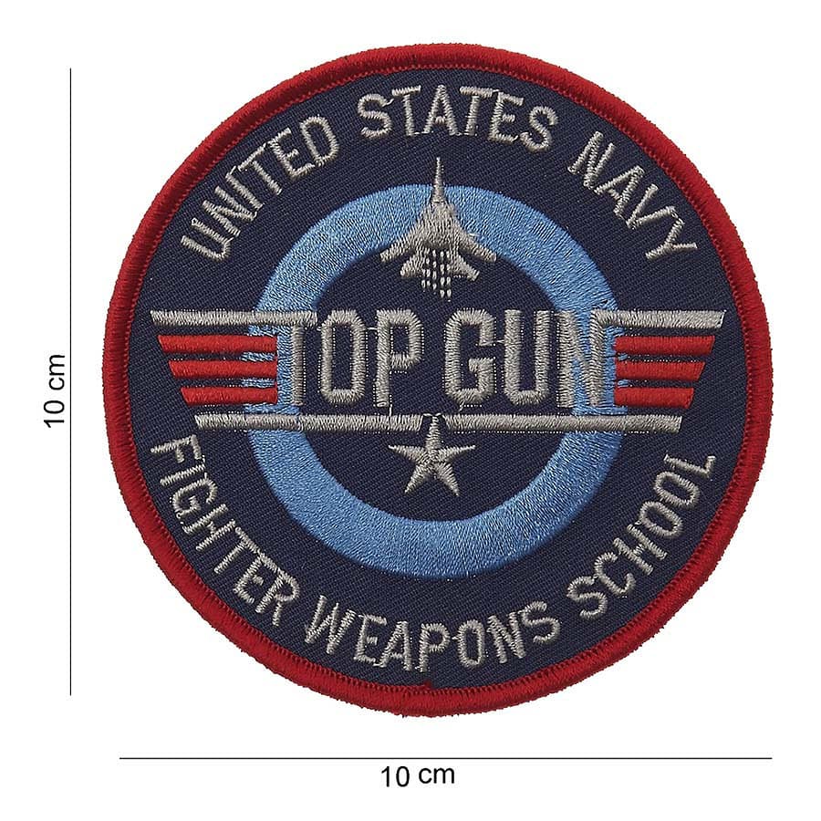 Top Gun Fighter Weapons School Embroided Fabric Patch
