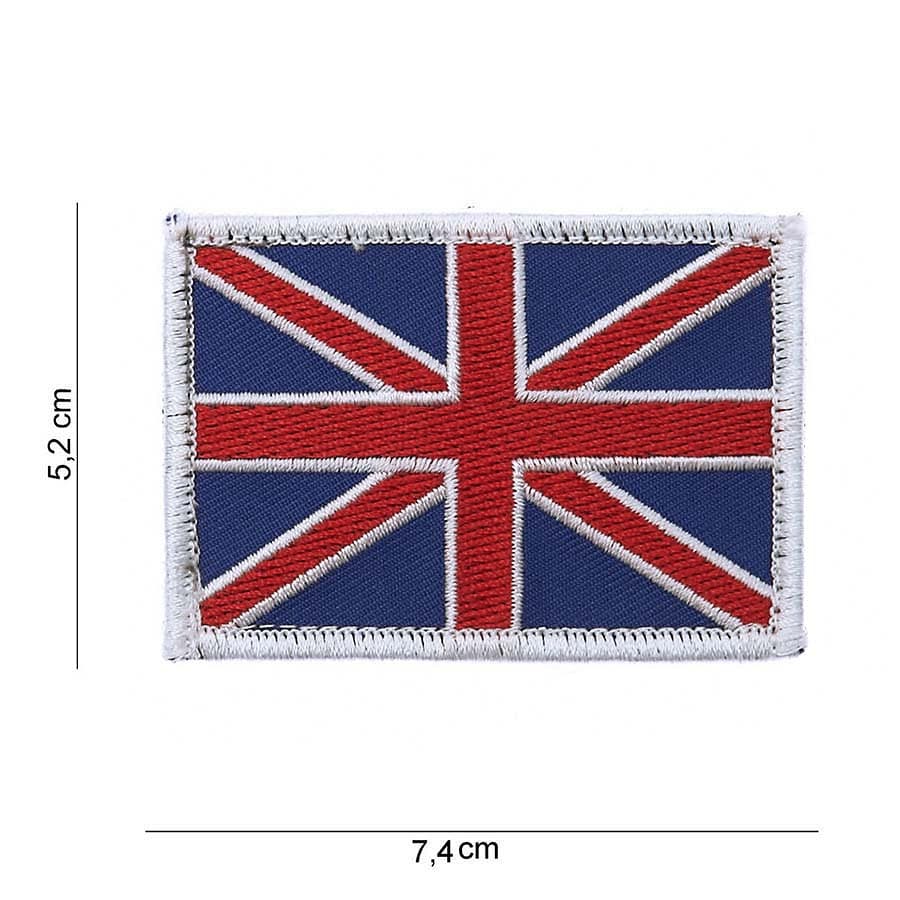 UK Flag Embroided Patch (w/ Hook & Loop)