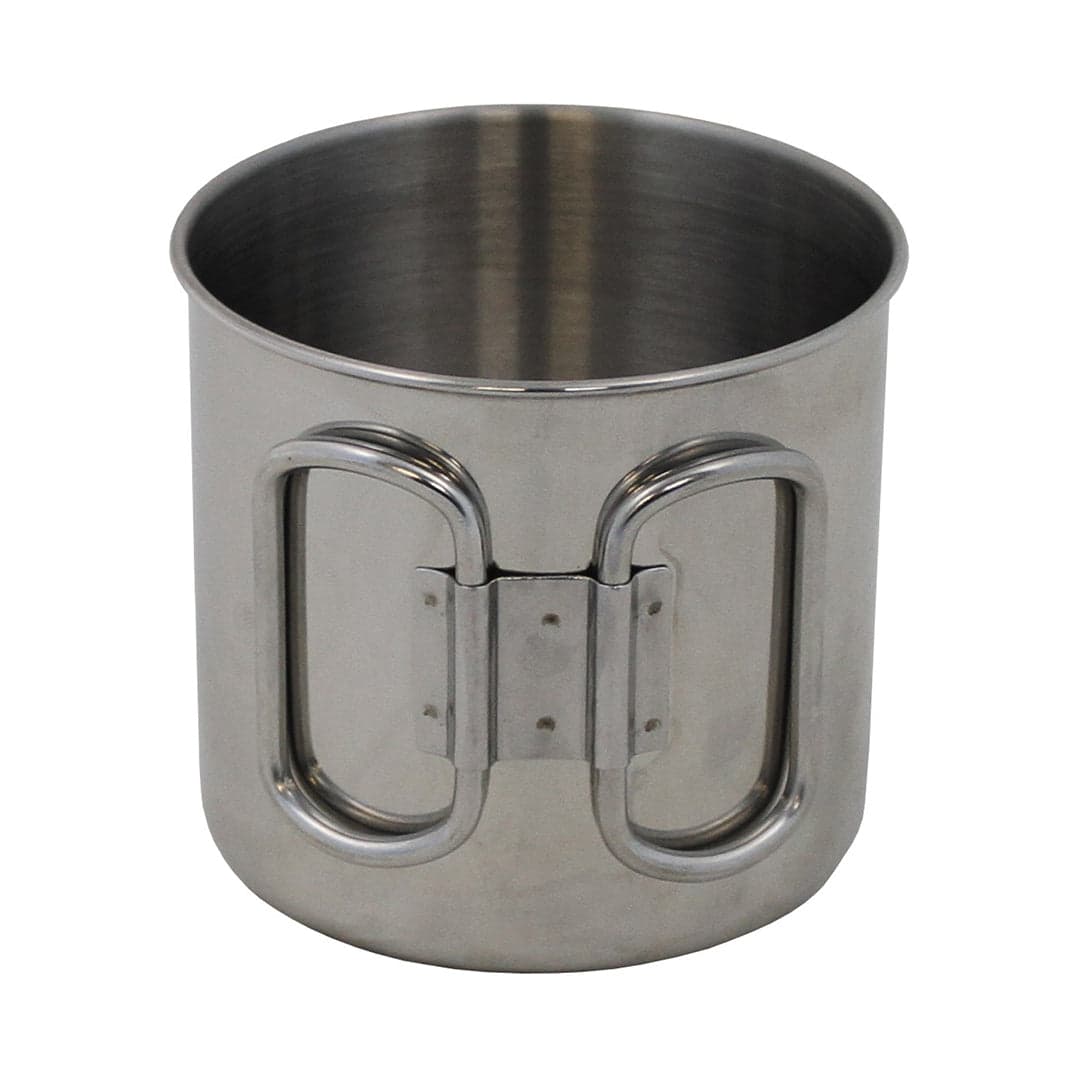 450ml Stainless Steel Cup 2 Foldable Handles — image 2