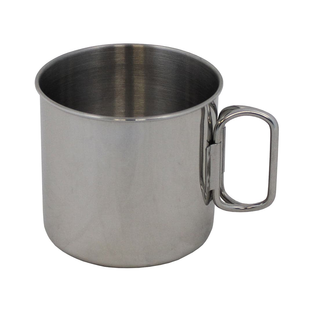450ml Stainless Steel Cup 2 Foldable Handles