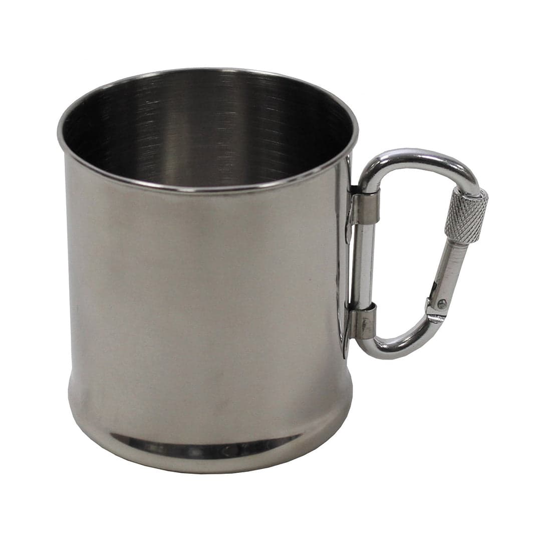 Stainless Steel Cup Carabiner Single-Walled 220ml