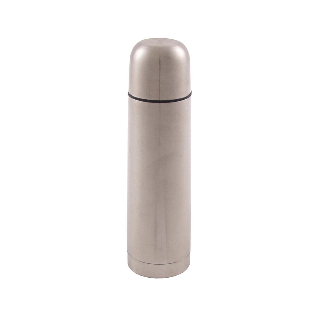 Vacuum Thermos Stainless Steel Flask Silver 1Ltr