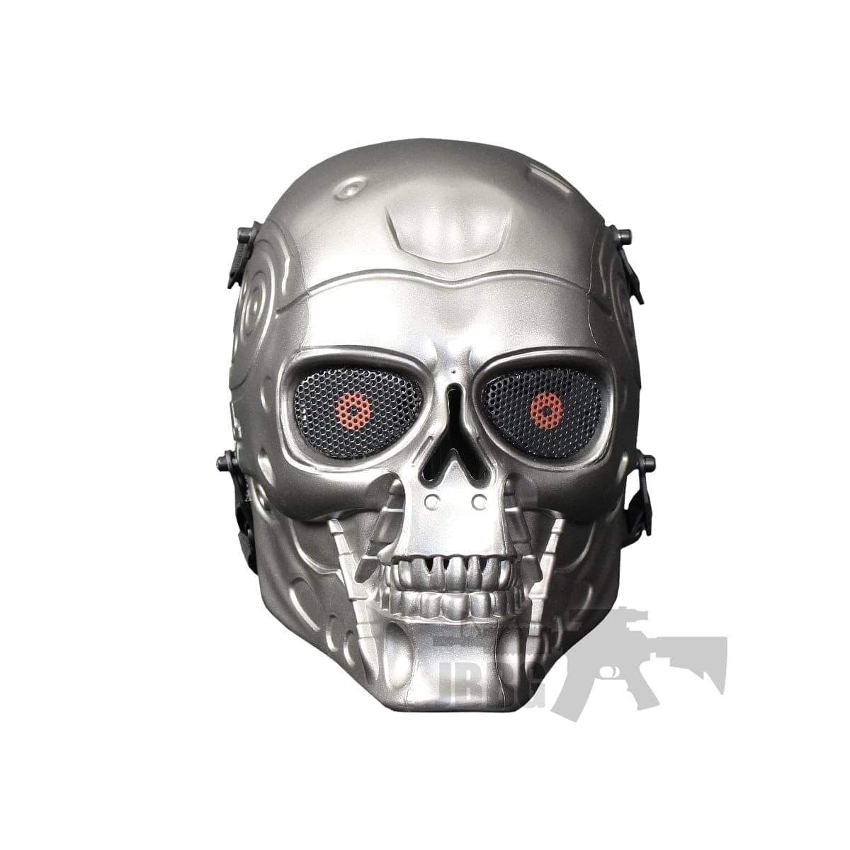 Face Skull T2 Airsoft Mask Silver