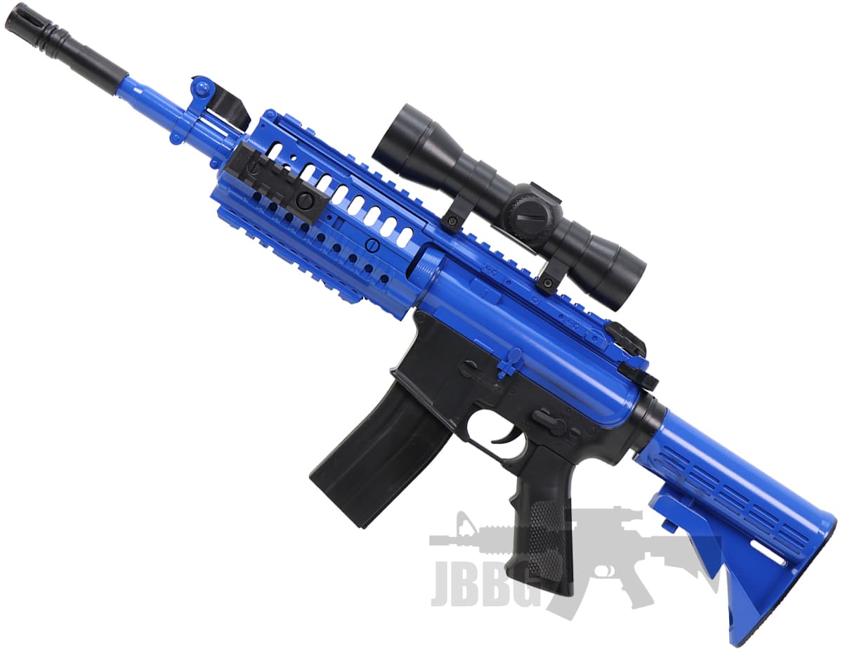 M4 Style Spring BB Gun Blue — image 2