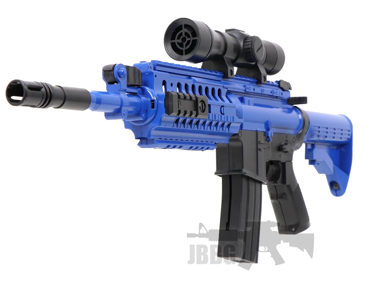 M4 Style Spring BB Gun Blue — image 3