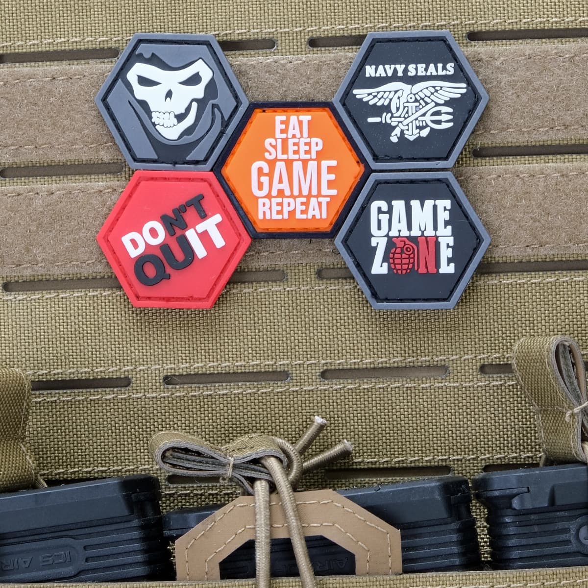Repeat Orange Ballistic Hex Patch BH00014 — image 2