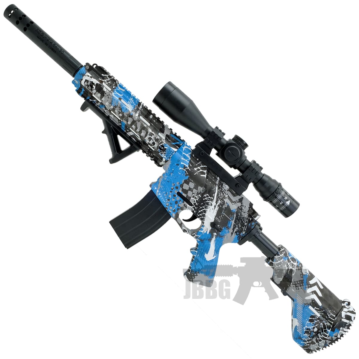 Blaster HK416 Full Auto Rechargeable AEG Gun Set Camo Blue — image 3