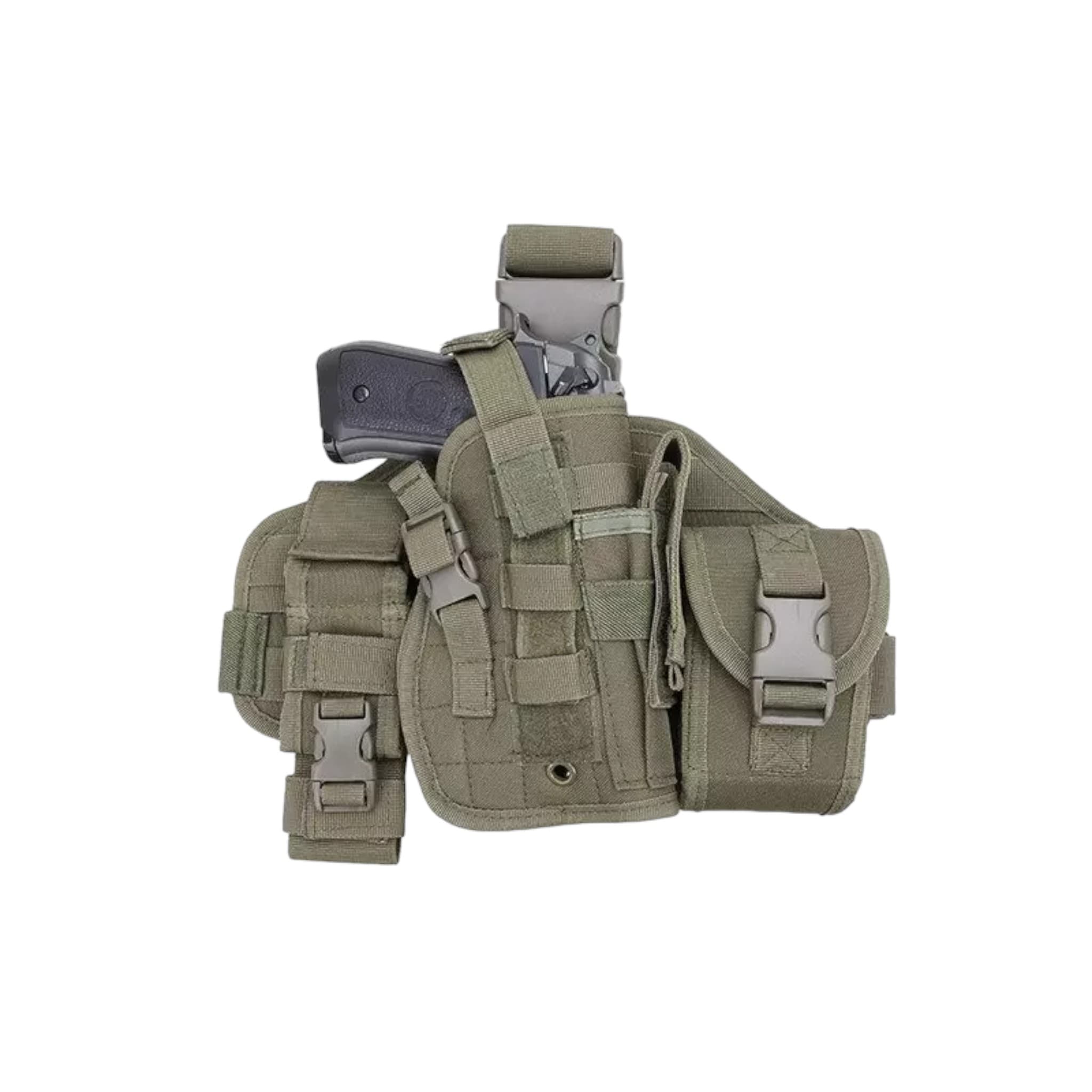 Modular leg panel with holster