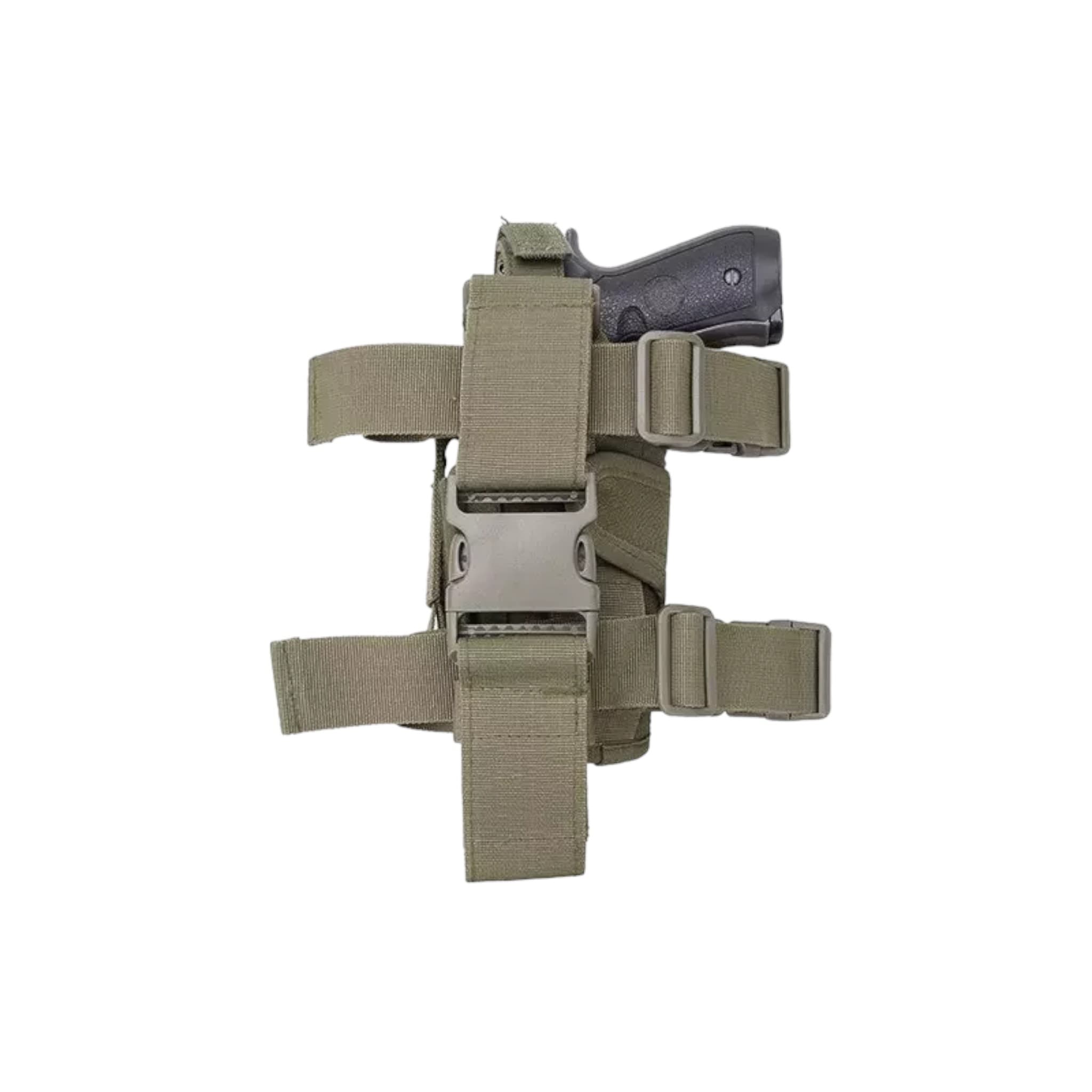 Thigh holster with magazine pouch