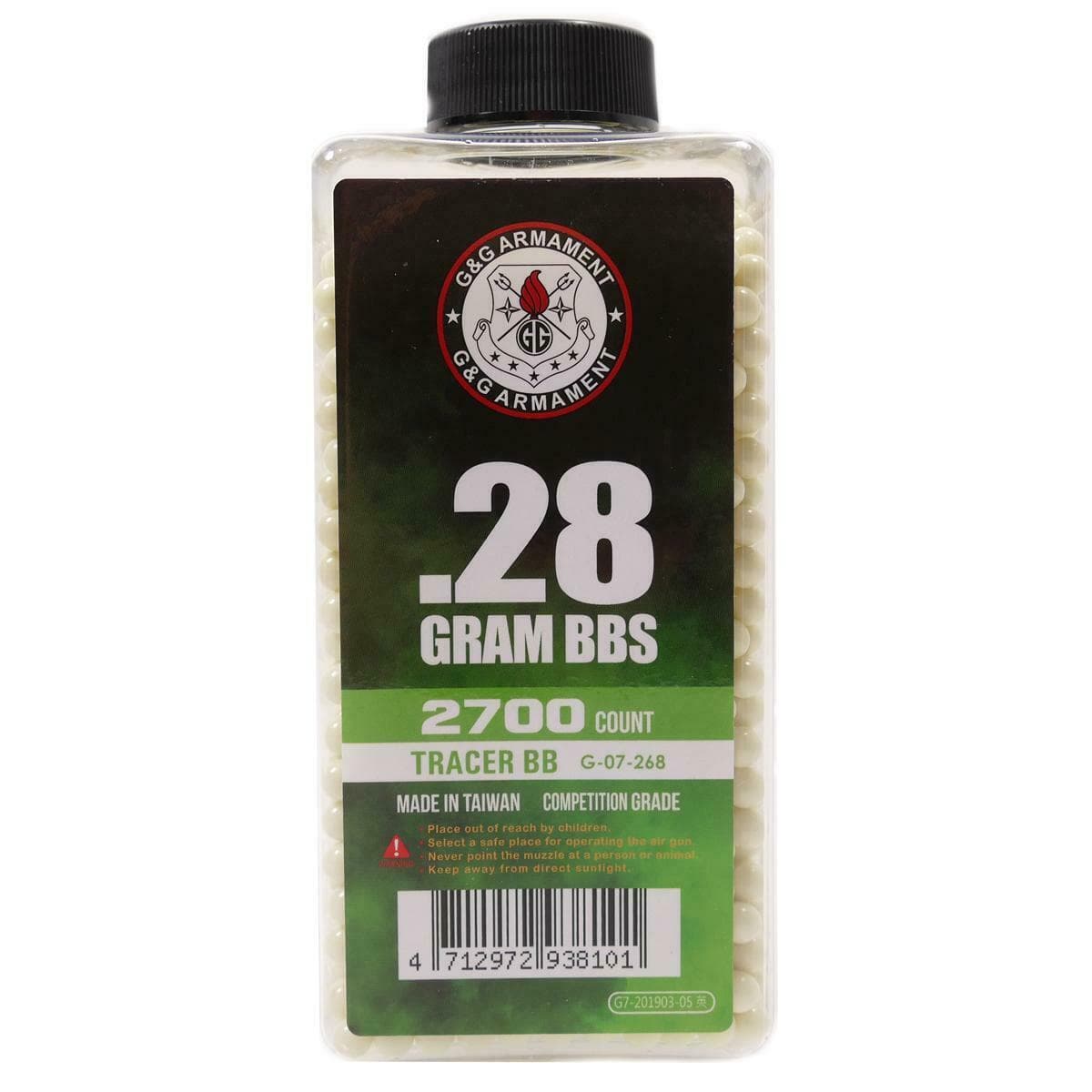 Airsoft 0.28g 6mm Tracer BBs 2700 rounds