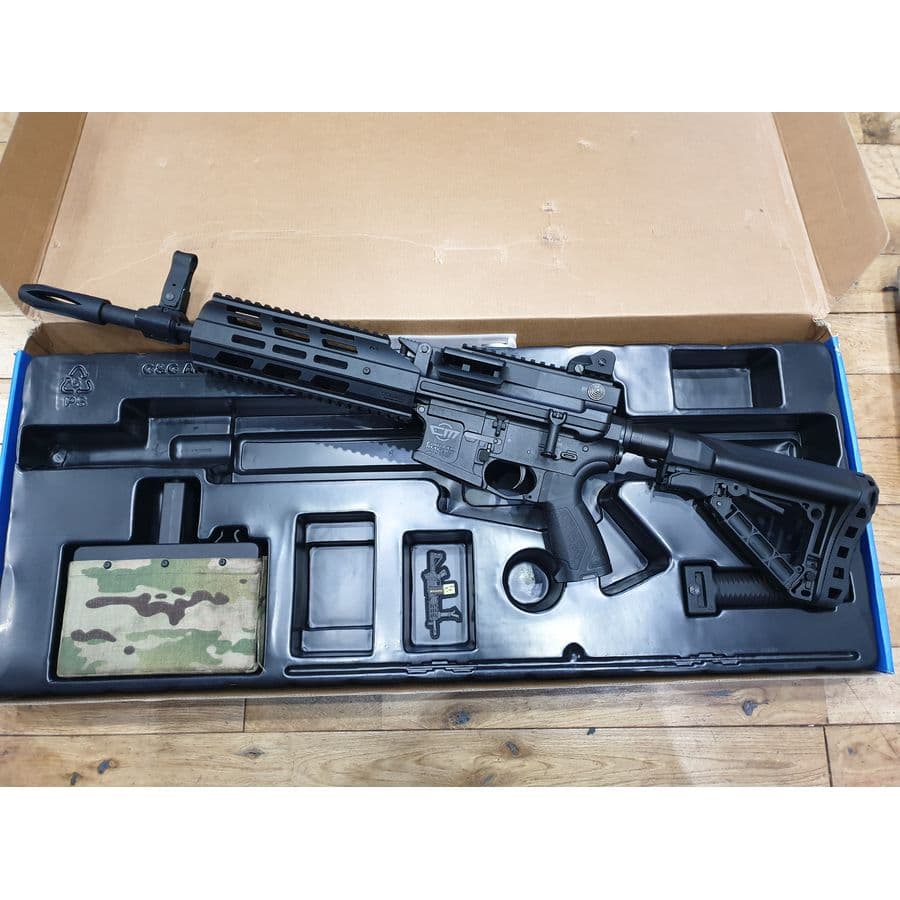 Combat Machine AEG CM16 LMG with ETU BONEYARD