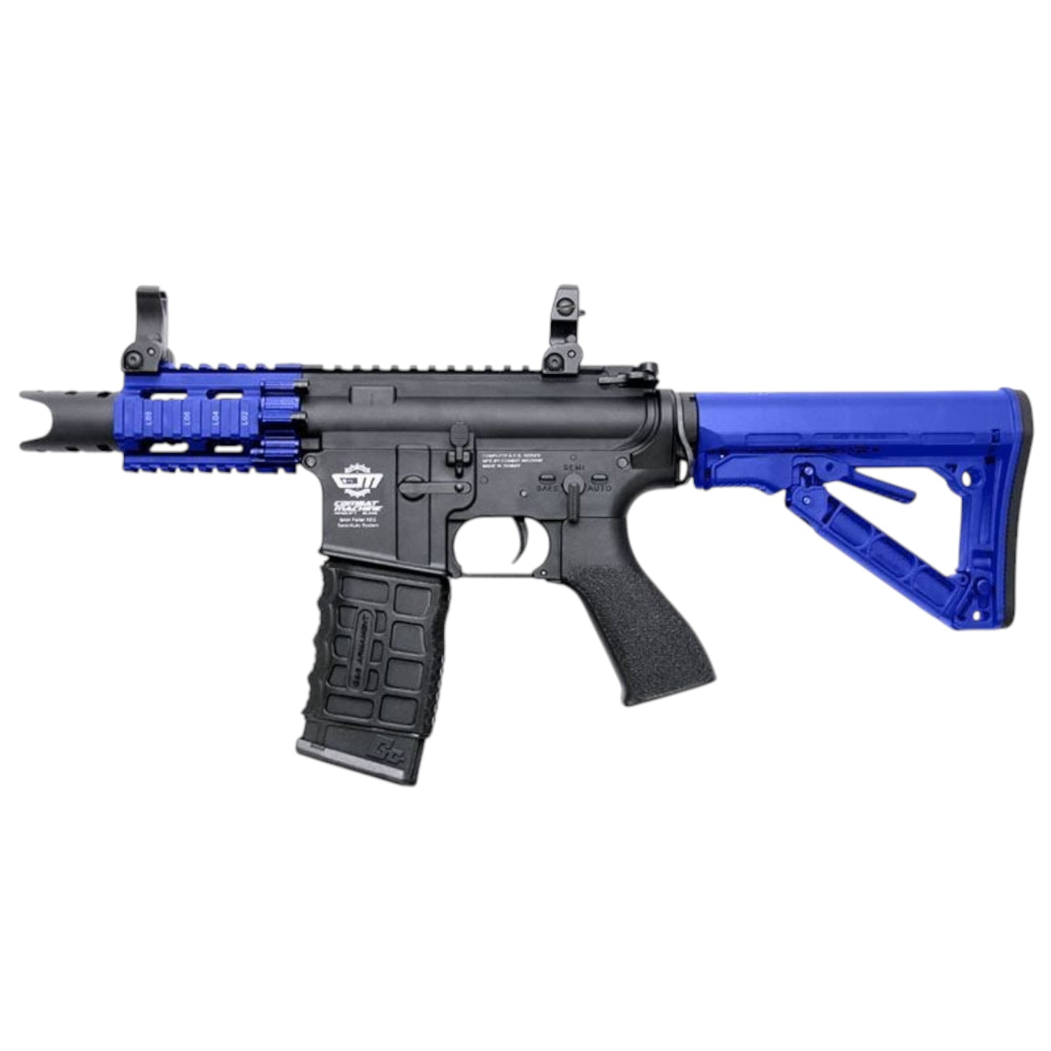 Combat Machine FireHawk FHK M4 Stubby (EGC-16P-FHK-BNB-NCM – Blue)