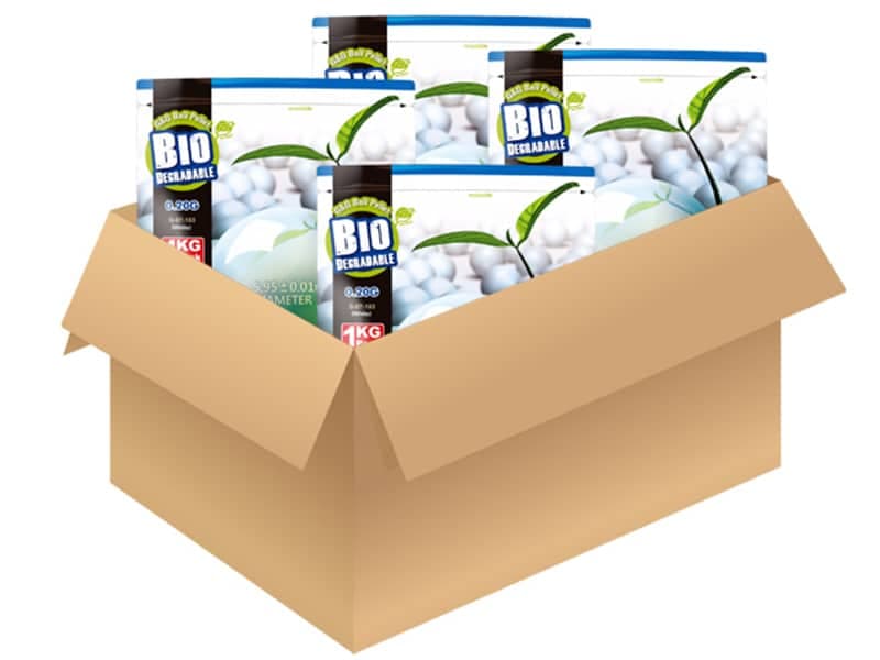 Competition Grade Bio. 0.20g BB’s (5000 – 1 Kilo) (G-07-103) (1 Carton = 12 Bags)