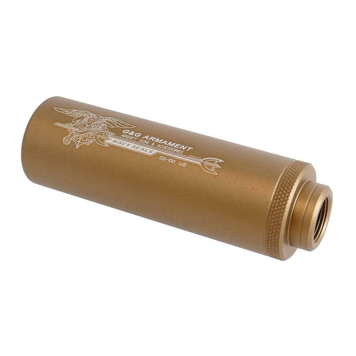 SS-100 Navy Seal Logo Mock Suppressor Short 14mm CCW