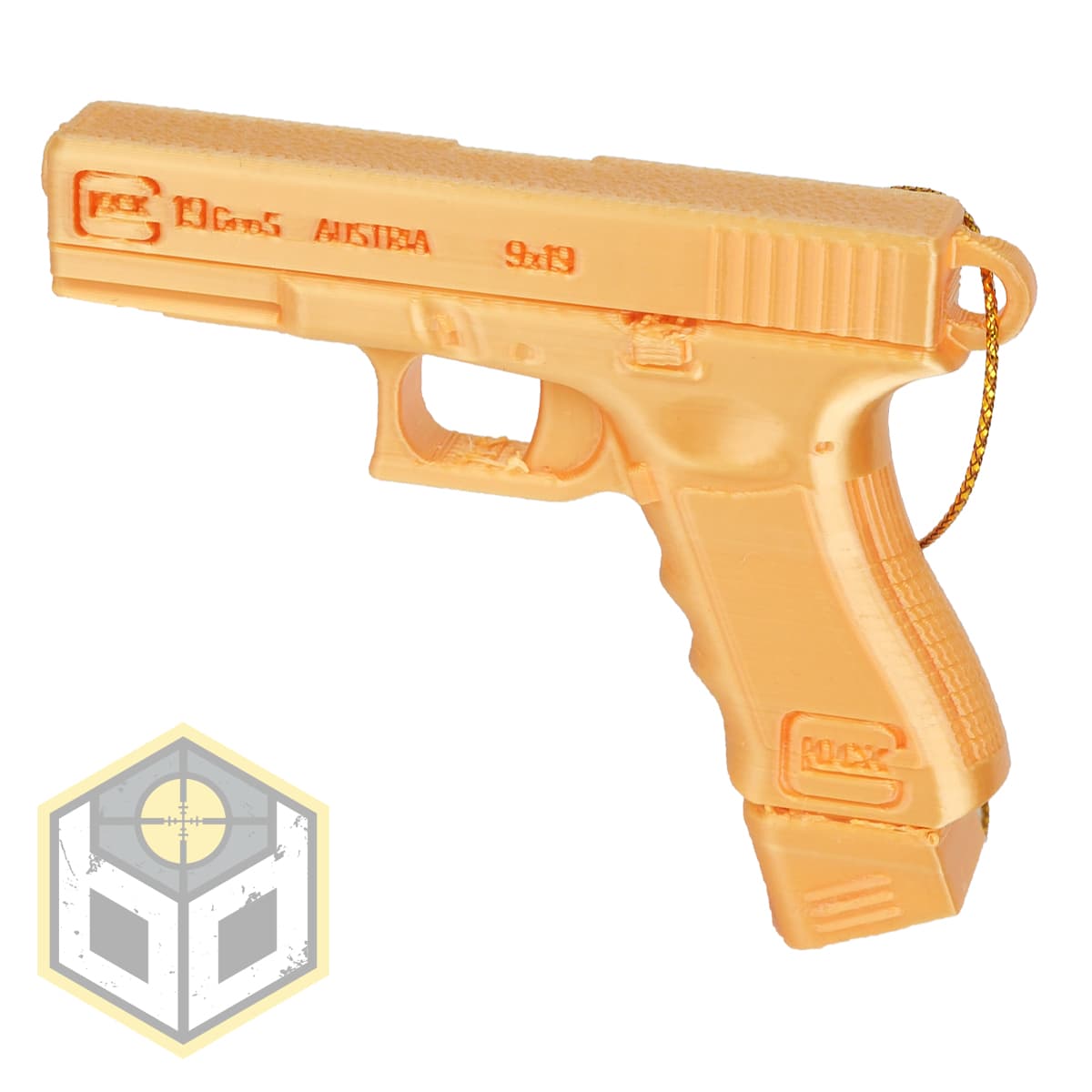 19 Gen5 EX Mag Pistol Christmas Tree Decoration Gold (203) 042 — image 2