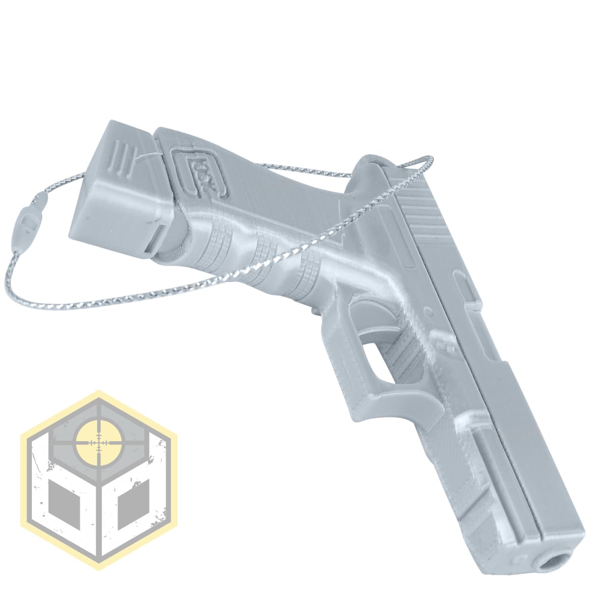 19 Gen5 EX Mag Pistol Christmas Tree Decoration Silver (197) 042