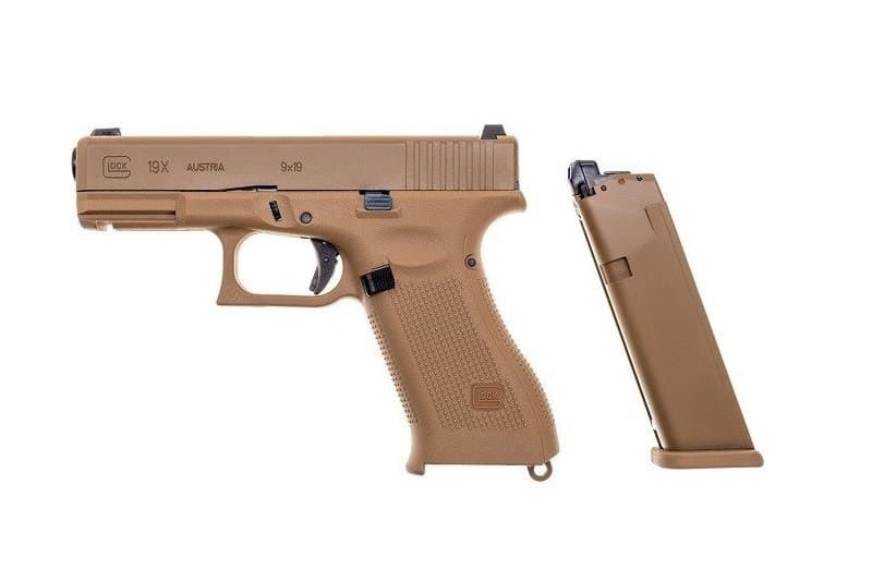 19X GBB Gas Pistol Replica – Coyote Brown — image 2