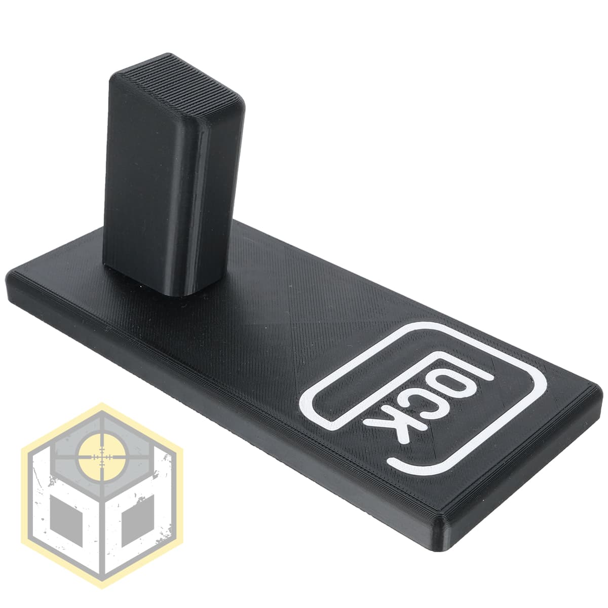 Pistol Stand with White Logo (0804) 040
