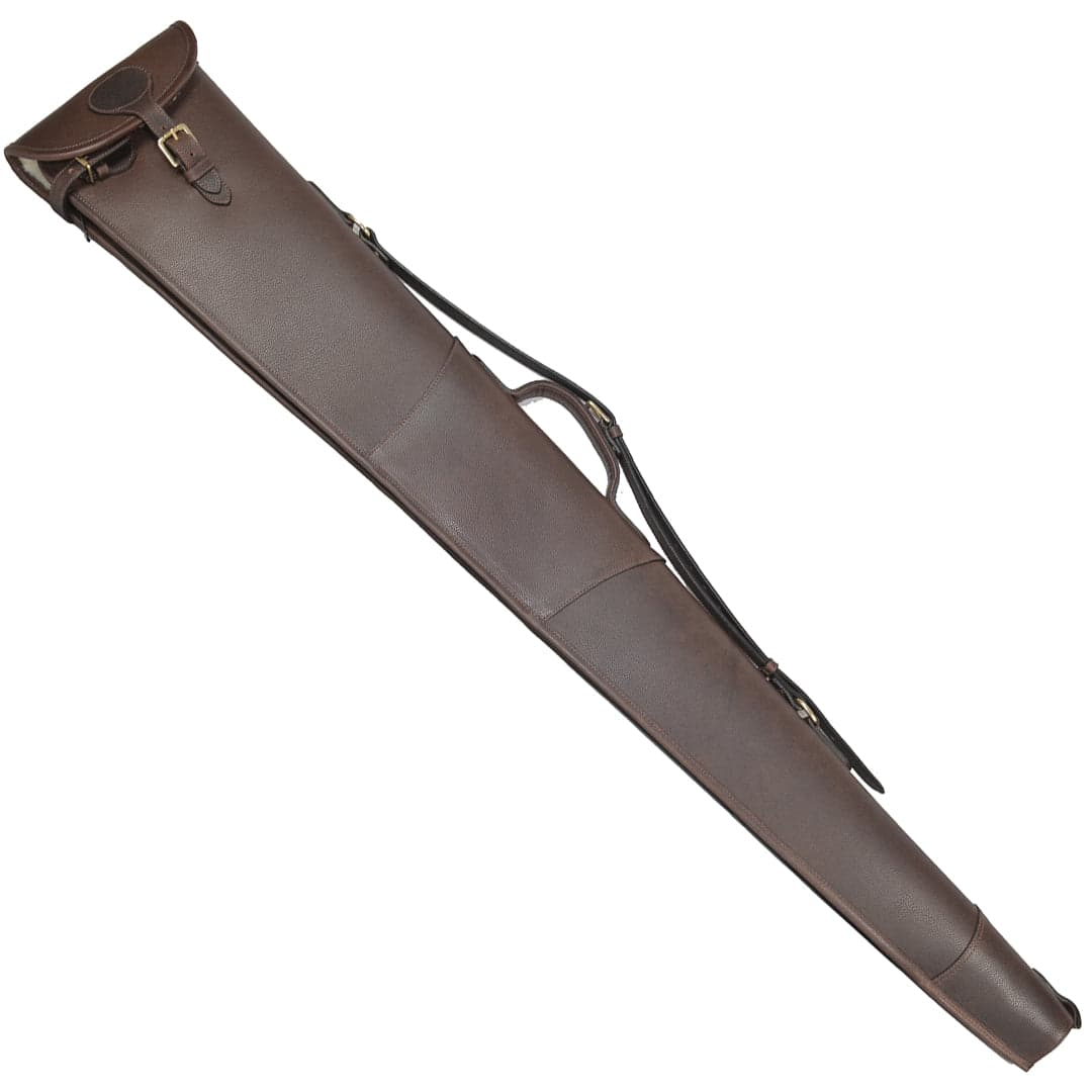 Wickham Leather Shotgun Carry Case Slip Brown 50" — image 2
