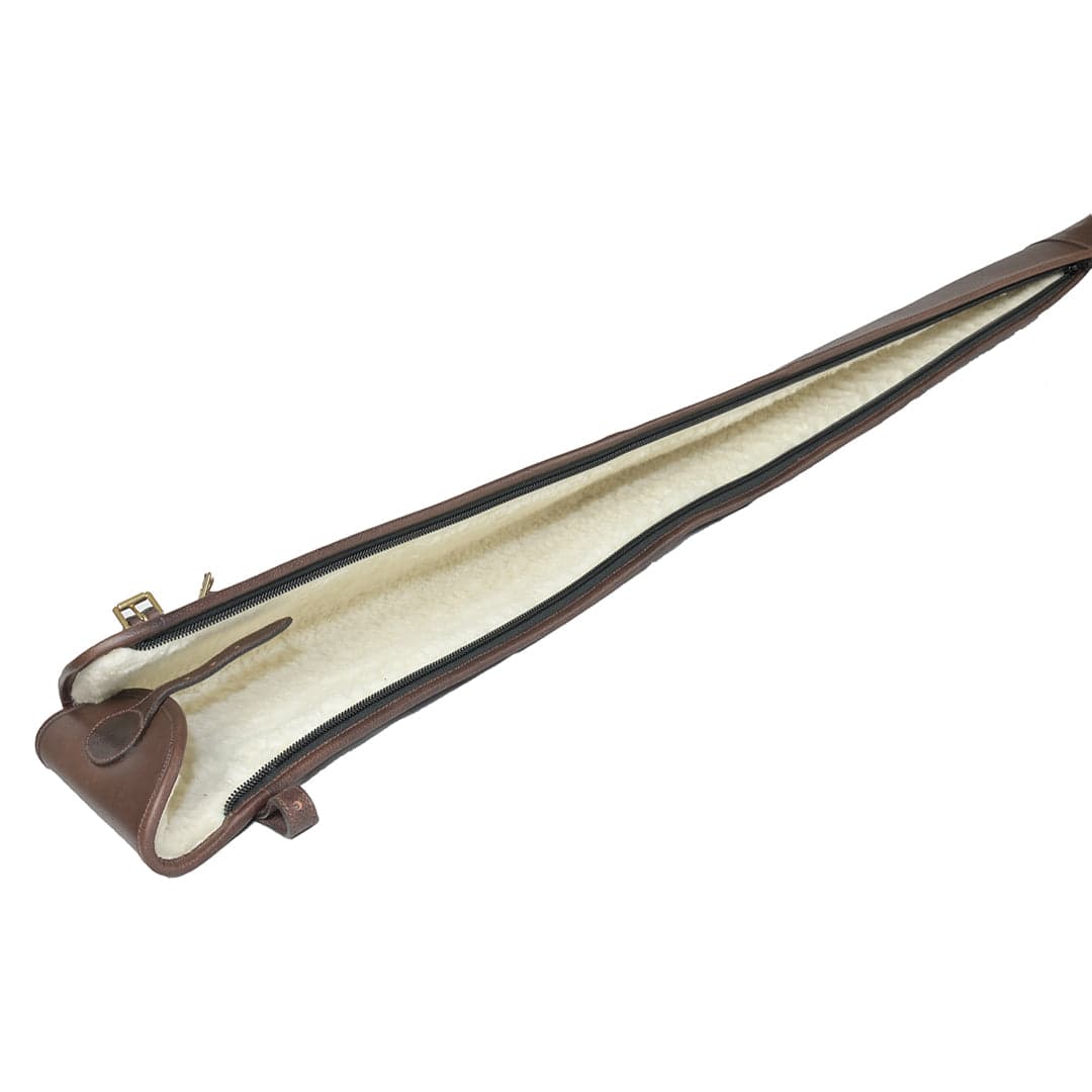Wickham Leather Shotgun Carry Case Slip Brown 50" — image 3