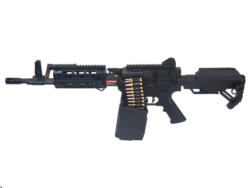 MCR LMG Carbine AEG With Electric Drum Mag