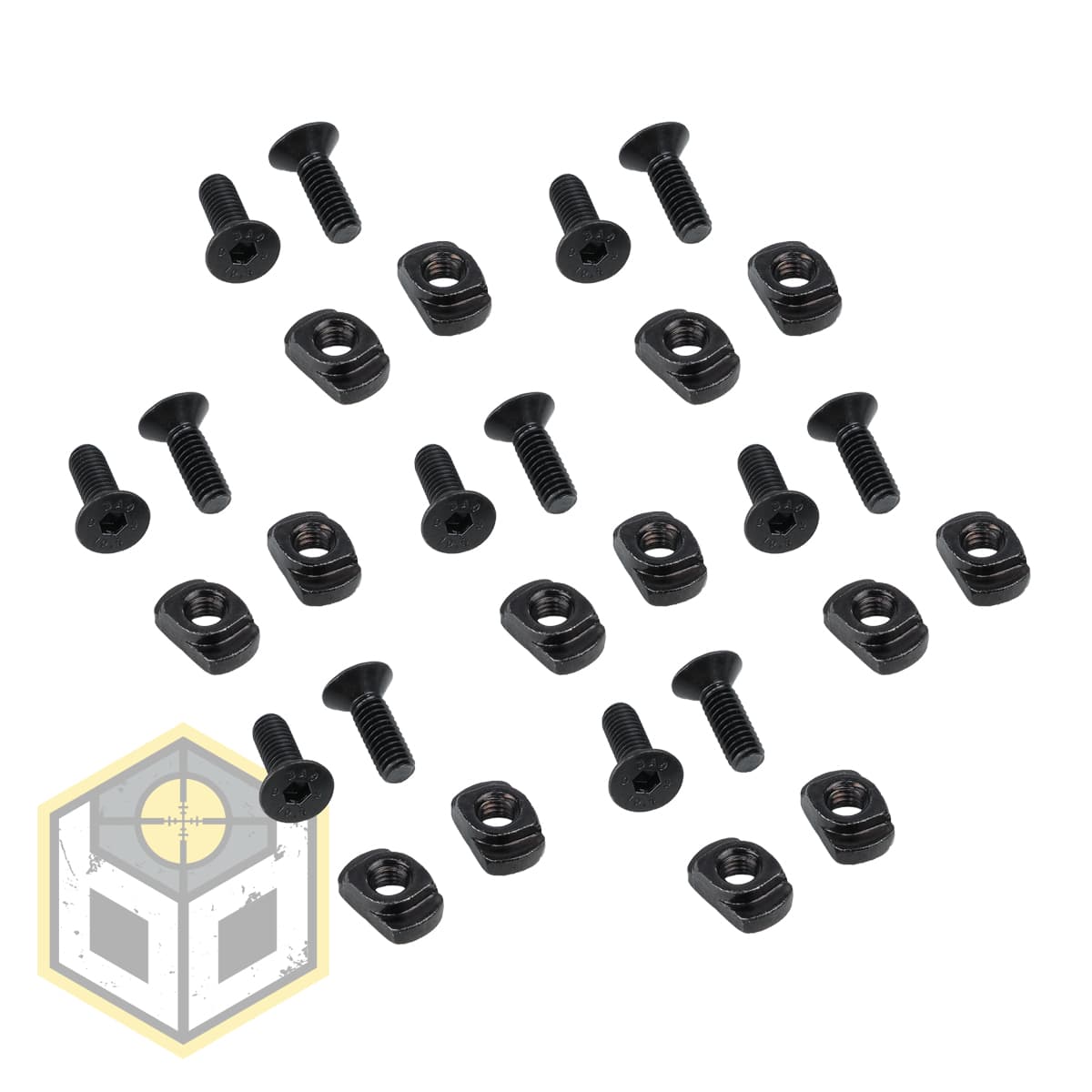 Socket Flat Head M-Lock Style Picatinny Rail Fixings Set 7 (BD033) 036