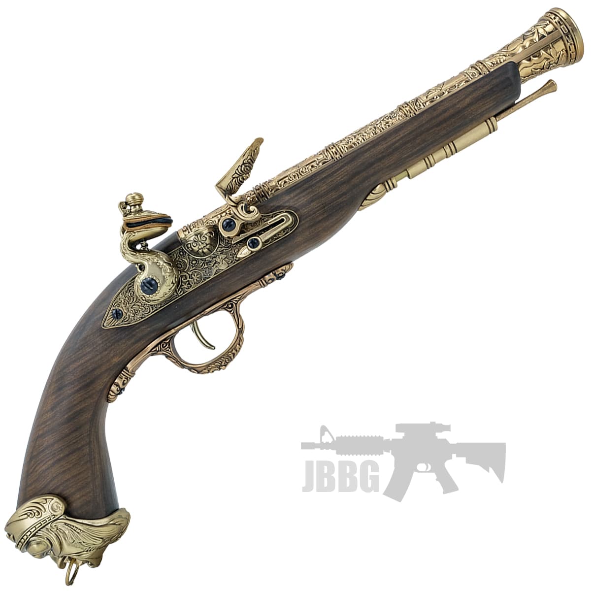18th Century Flintlock Pirate Gas Power Airsoft Pistol Gold — image 2