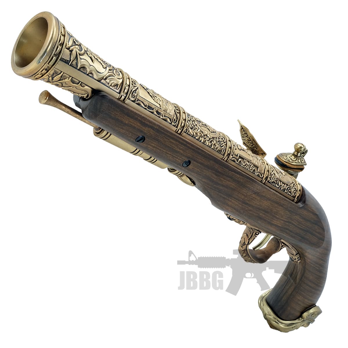 18th Century Flintlock Pirate Gas Power Airsoft Pistol Gold — image 3