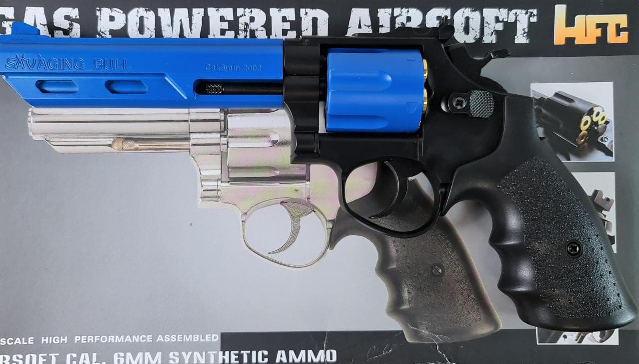 Gas 6 inch Polymer Revolver – Blue — image 2