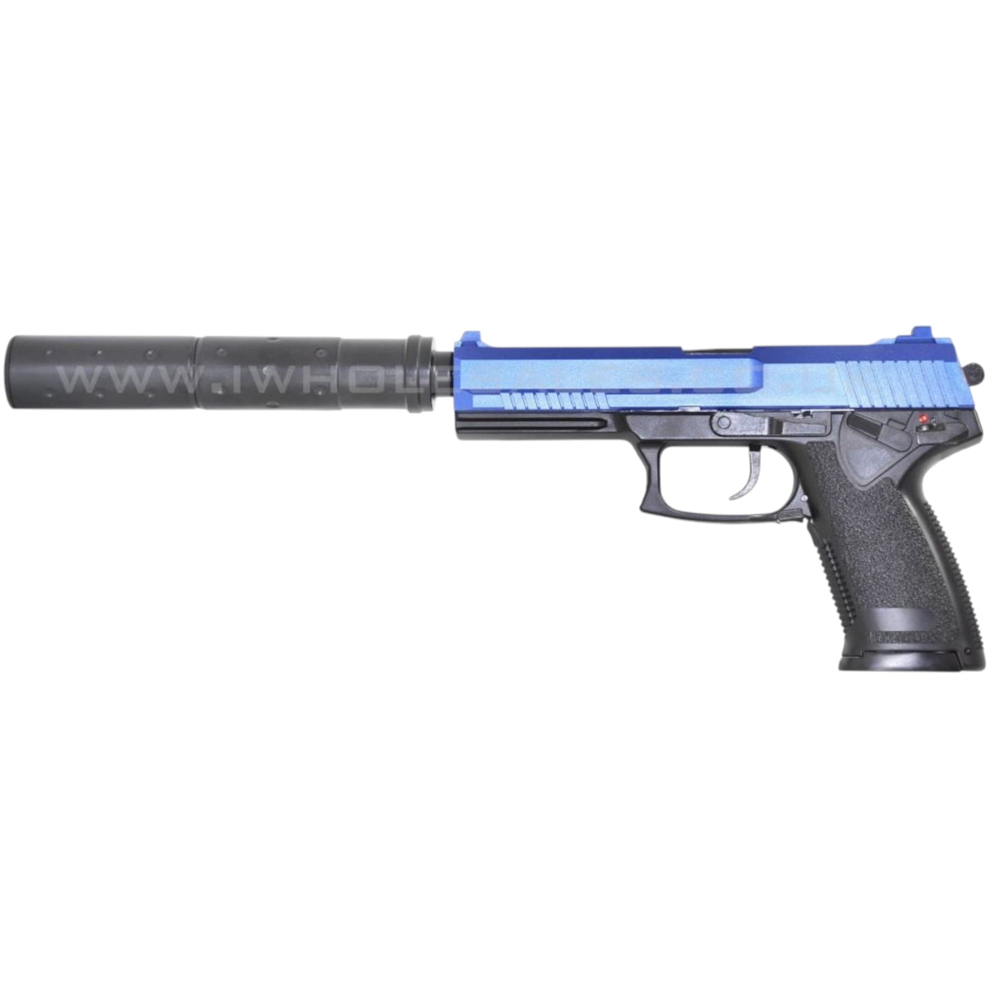 MK23 Gas Pistol with Silencer (Blue – GGH-0302)