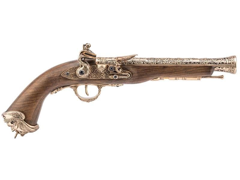 Pirate Flintlock Gas Pistol (18th Century – HG-502GN – Gold)