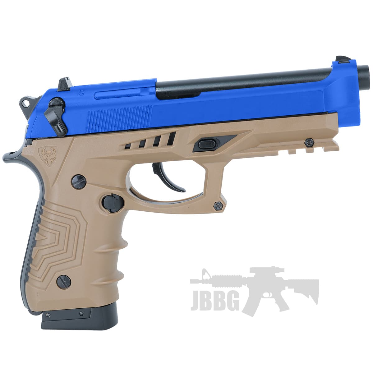 Tac M92 Co2 Metal Airsoft Pistol Dark Earth and Blue — image 2