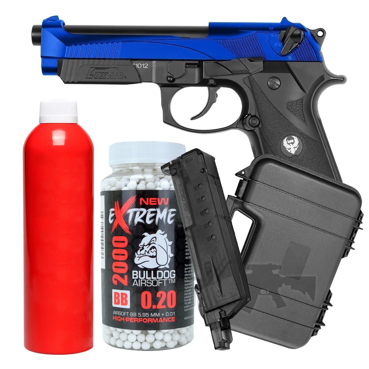 Gas Full Auto Airsoft Pistol Bundle Set Offer