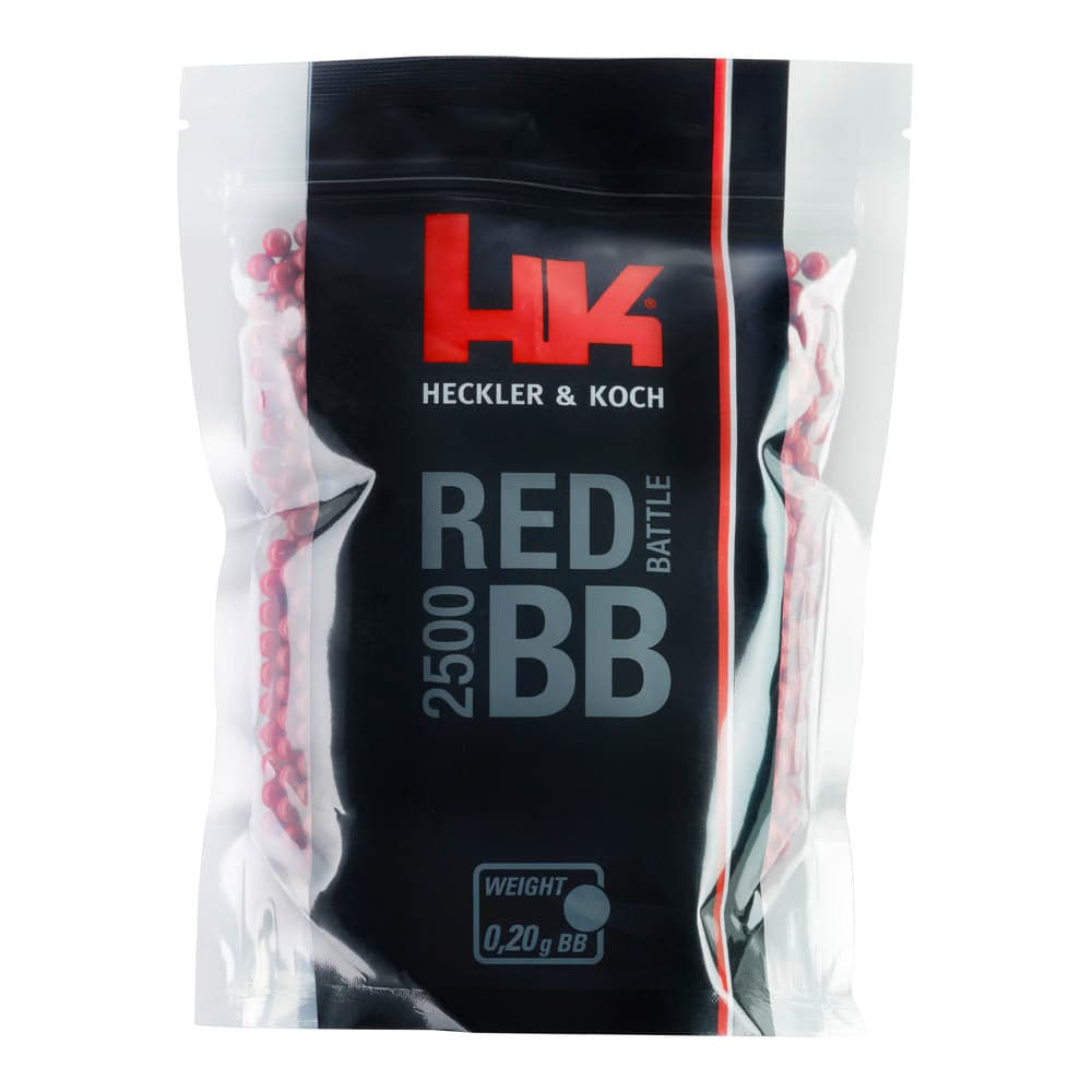 Premium Airsoft bb’s Red Battle 0.20g 2500 Bag