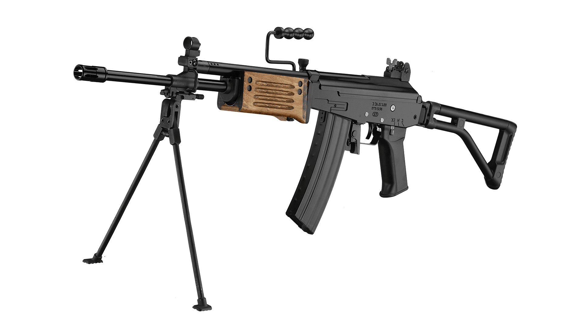Galil TOD ARM Folding Stock with Wood style Grips