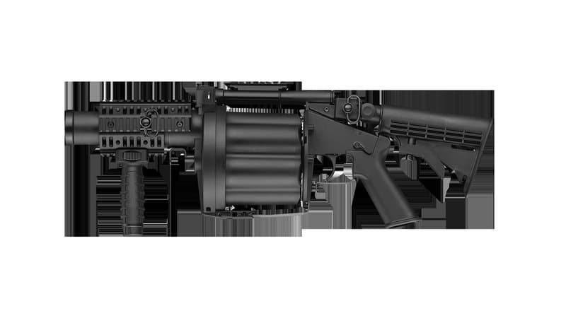 MGL Retractable Stock Multiple Grenade Launcher