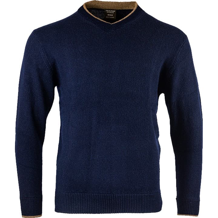 Ashcombe 100% Lambwool V-Neck Navy