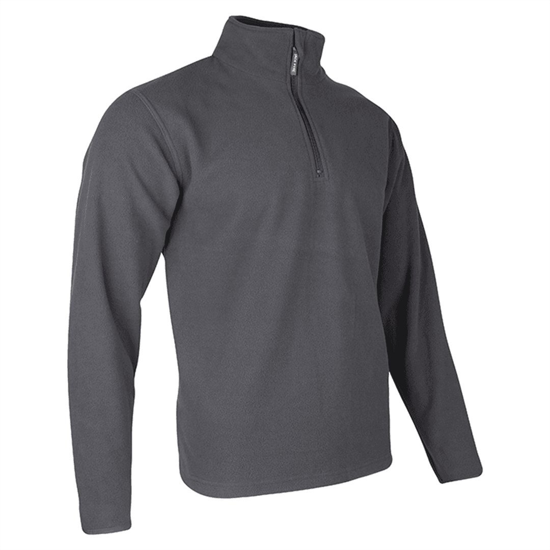 Country Fleece Top ¼ Zip Pullover Charcoal