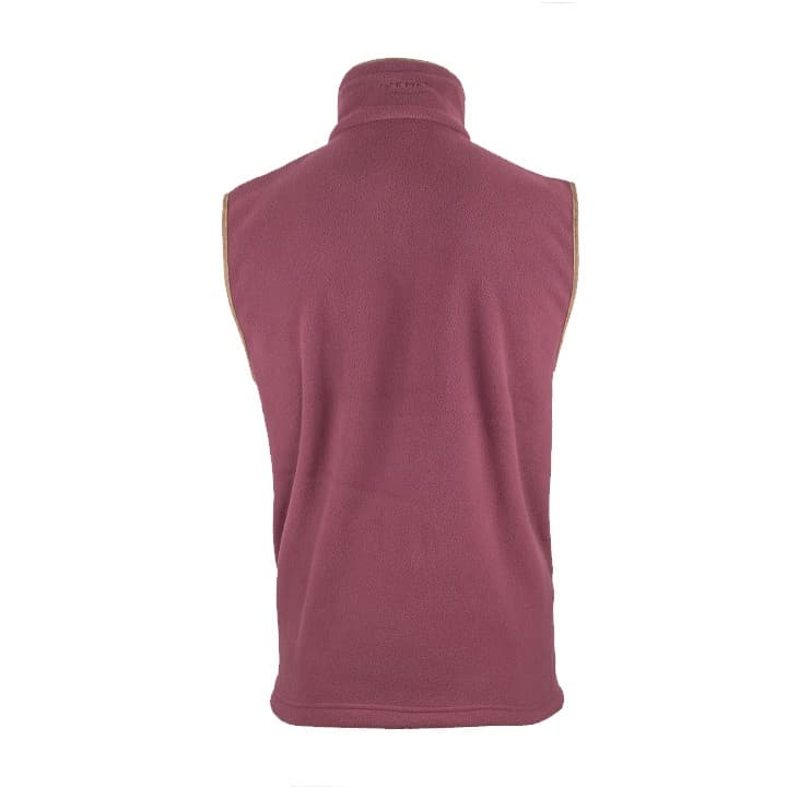 Countryman Fleece Gilet – Burgundy — image 3