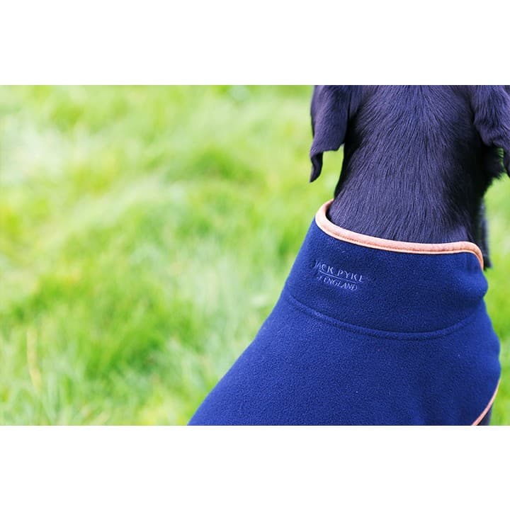 Fleece Dog Coat Navy — image 2