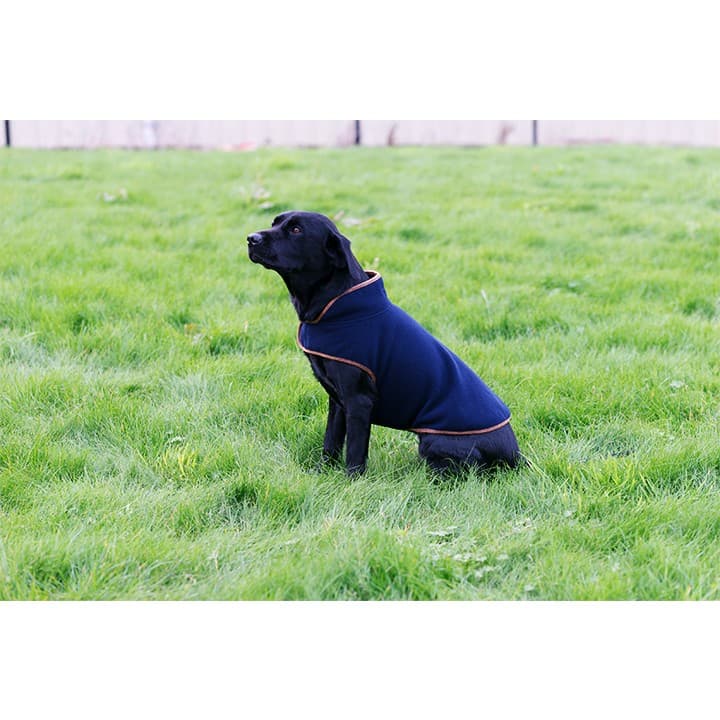 Fleece Dog Coat Navy