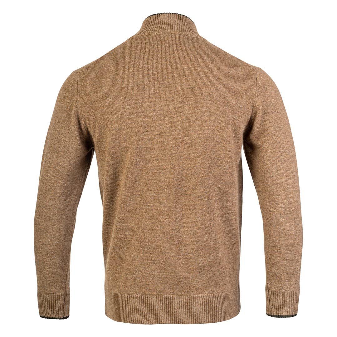 Mens Ashcombe Pullover Zipknit Barley — image 3