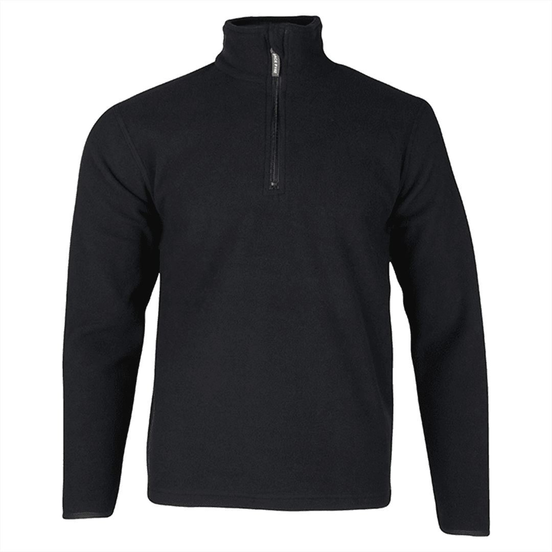 Mens Country Fleece Top ¼ Zip Pullover Anthracite — image 2
